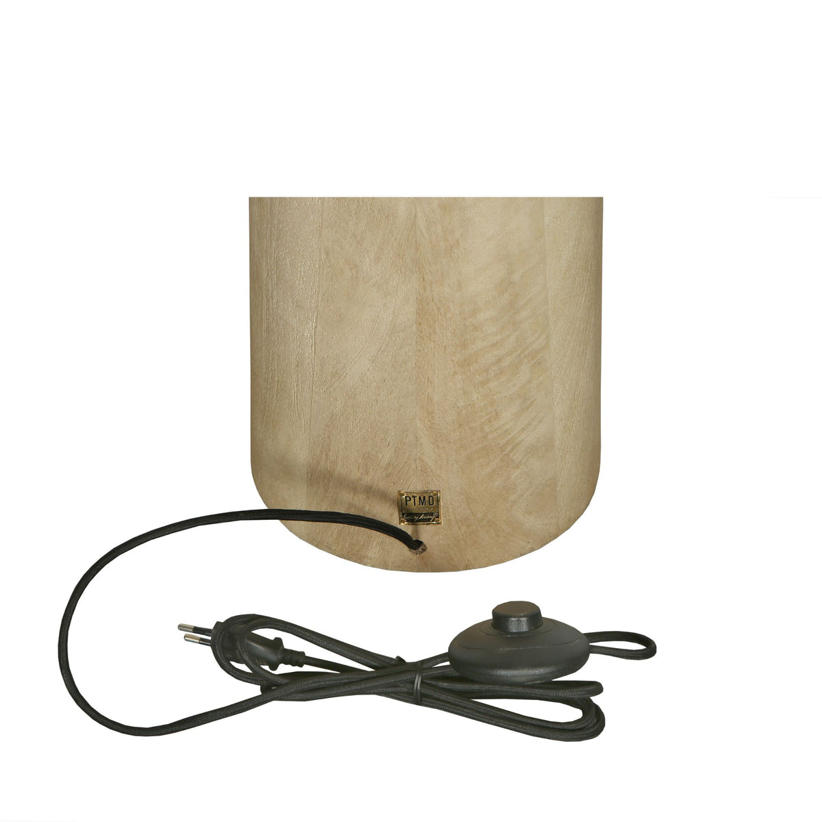 Gulvlampe Elaine Mango-træ Rund H130 cm PTMD