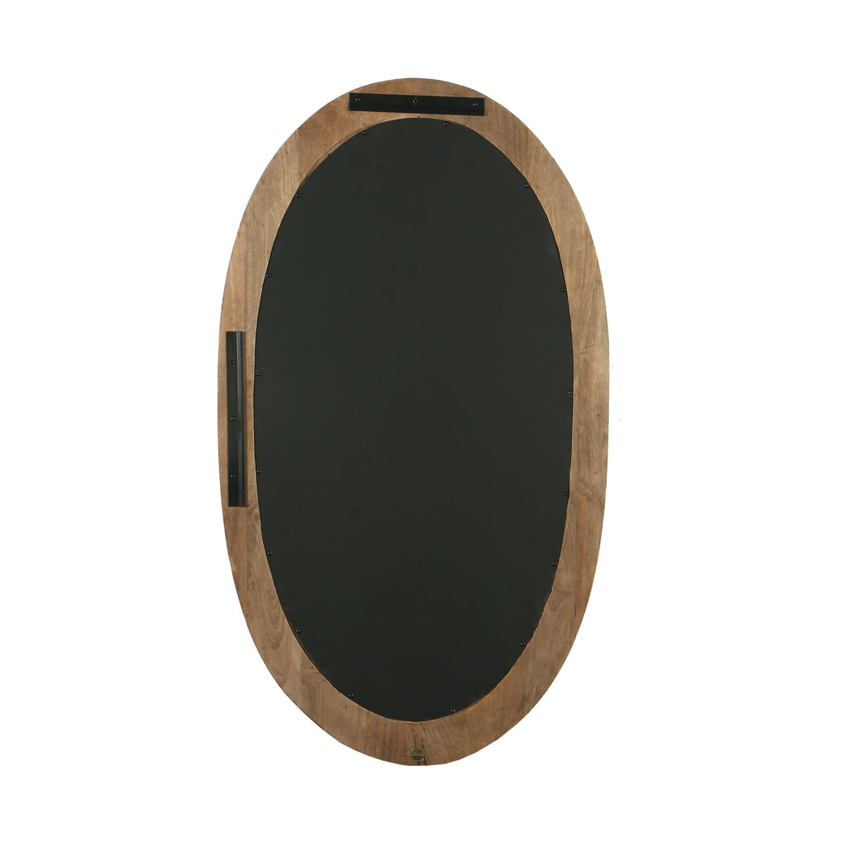 Noam Brown ovalt spejl i mangotræ 68 x 8 x 120 cm PTMD