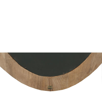 Noam Brown ovalt spejl i mangotræ 68 x 8 x 120 cm PTMD