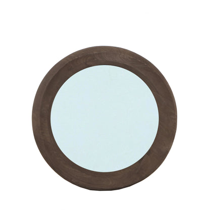 Noam Brown rundt spejl i mangotræ S dia. 70 cm x 5 cm PTMD