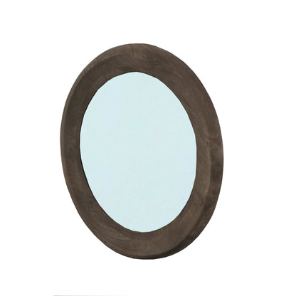 Noam Brown rundt spejl i mangotræ S dia. 70 cm x 5 cm PTMD