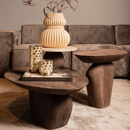 Harshad sidebord i mangotræ med naturlig finish, PTMD