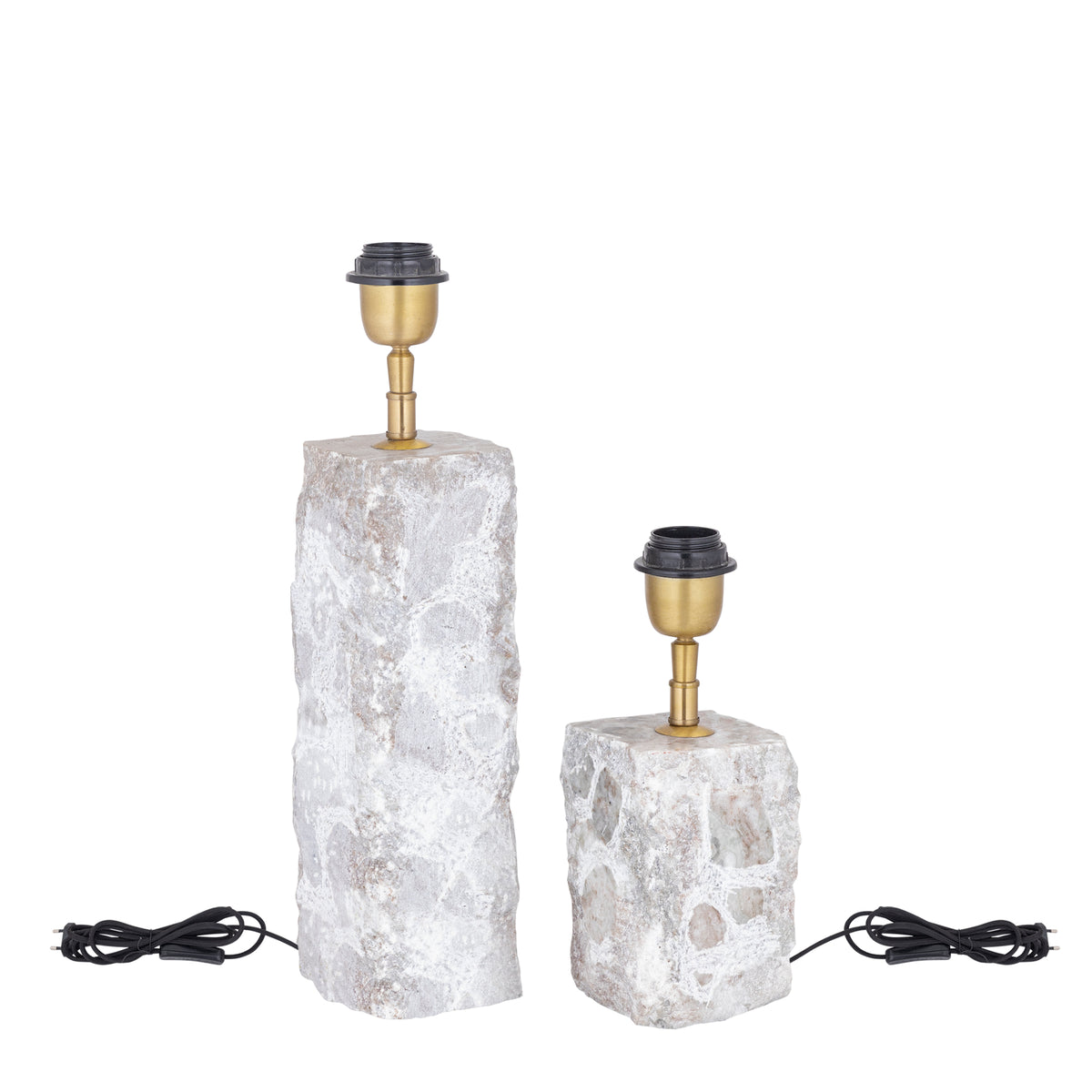 Rester Natur Marmere Bordlampe Large PTMD