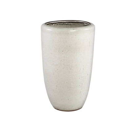 Kyleigh beige rund keramikkrukke, glat, høj, 35 × 58 cm, PTMD
