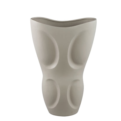 Dayna grå oval keramisk vase Large PTMD