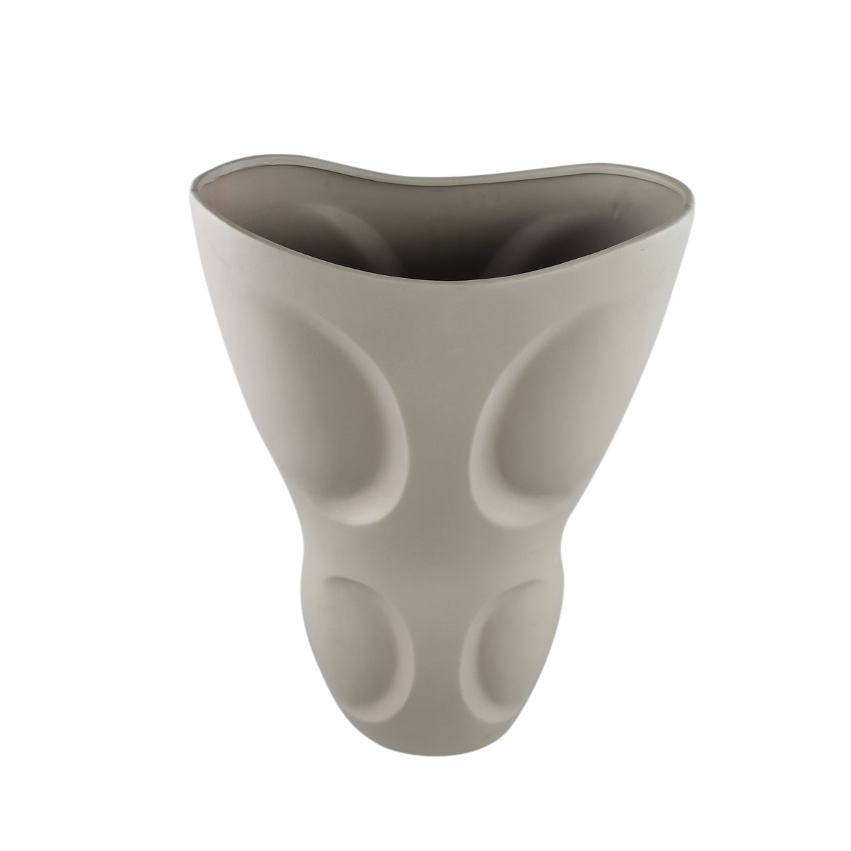 Dayna grå oval keramisk vase Large PTMD
