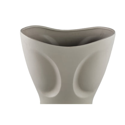 Dayna grå oval keramisk vase, mellemstor PTMD