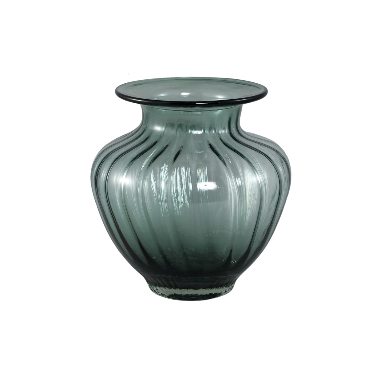 Vase Marlisha Teal Glas Stor Rund PTMD