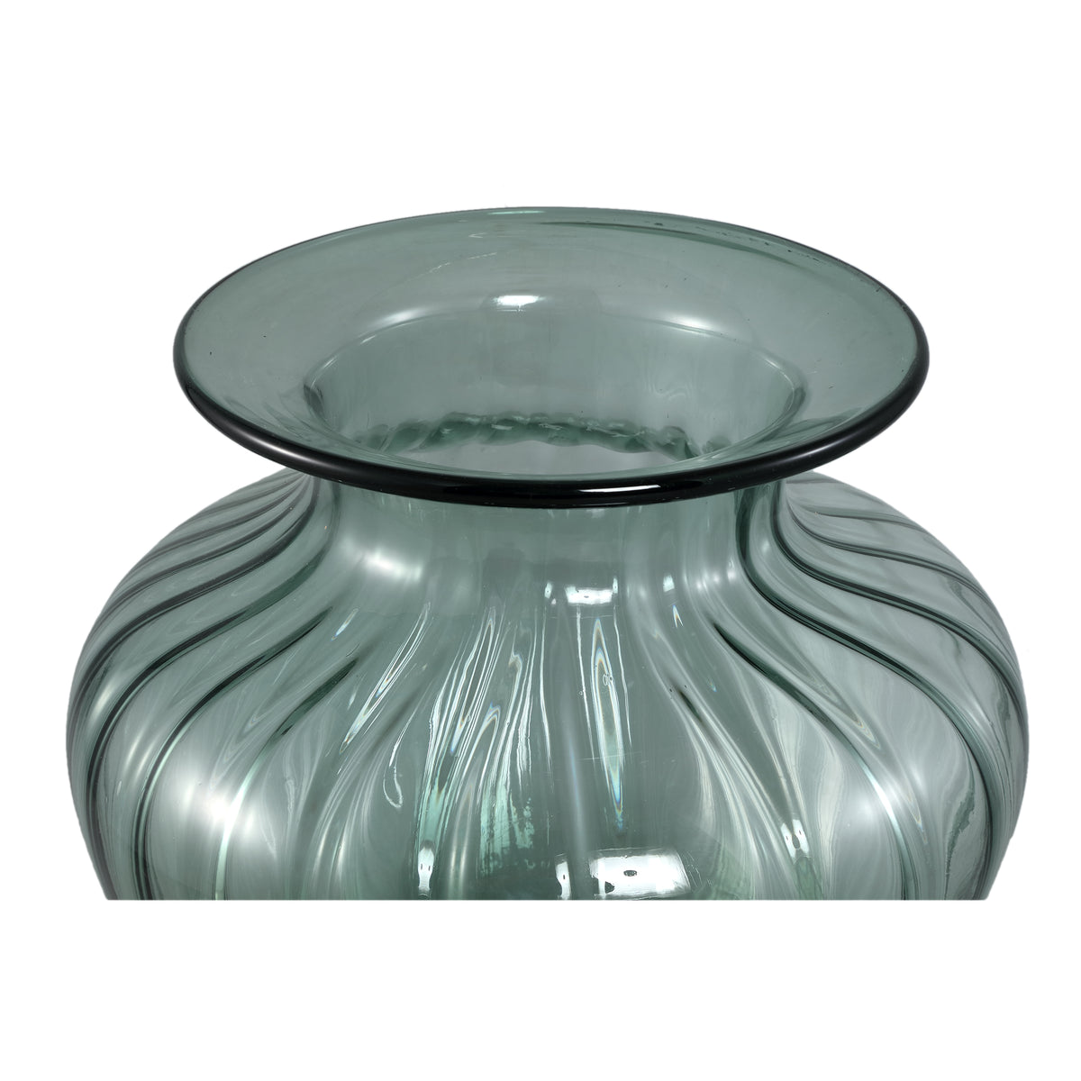 Vase Marlisha Teal Glas Stor Rund PTMD