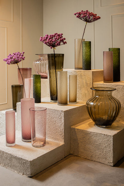 Vase Marlisha Teal Glas Stor Rund PTMD