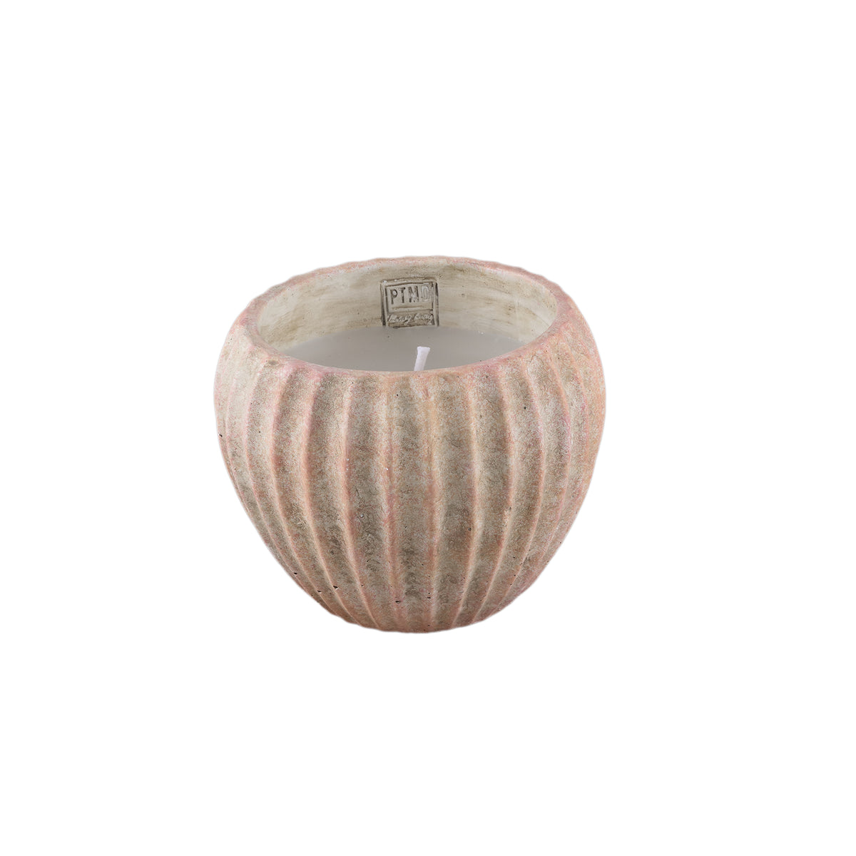 Udendørslys Elora brun cement rillet, medium PTMD