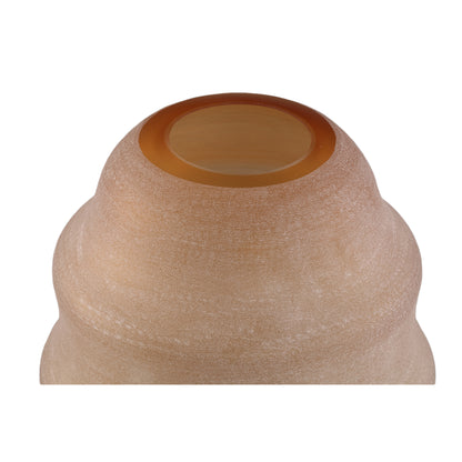 Elladie Amber Rund Glas Lagdelt Vase Høj PTMD