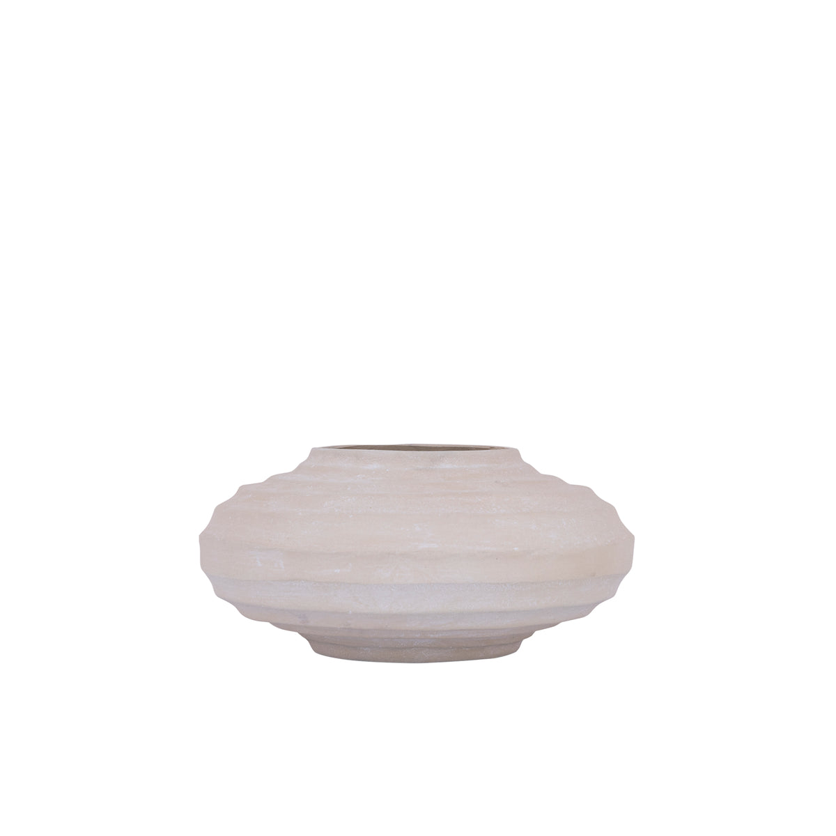 Kody Beige Stone Wash støbt aluminiumsribbet potte S PTMD