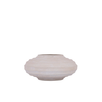 Kody Beige Stone Wash støbt aluminiumsribbet potte S PTMD