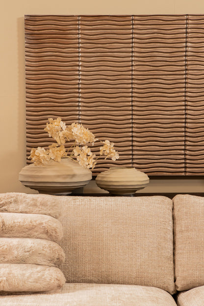 Kody Beige Stone Wash støbt aluminiumsribbet potte S PTMD