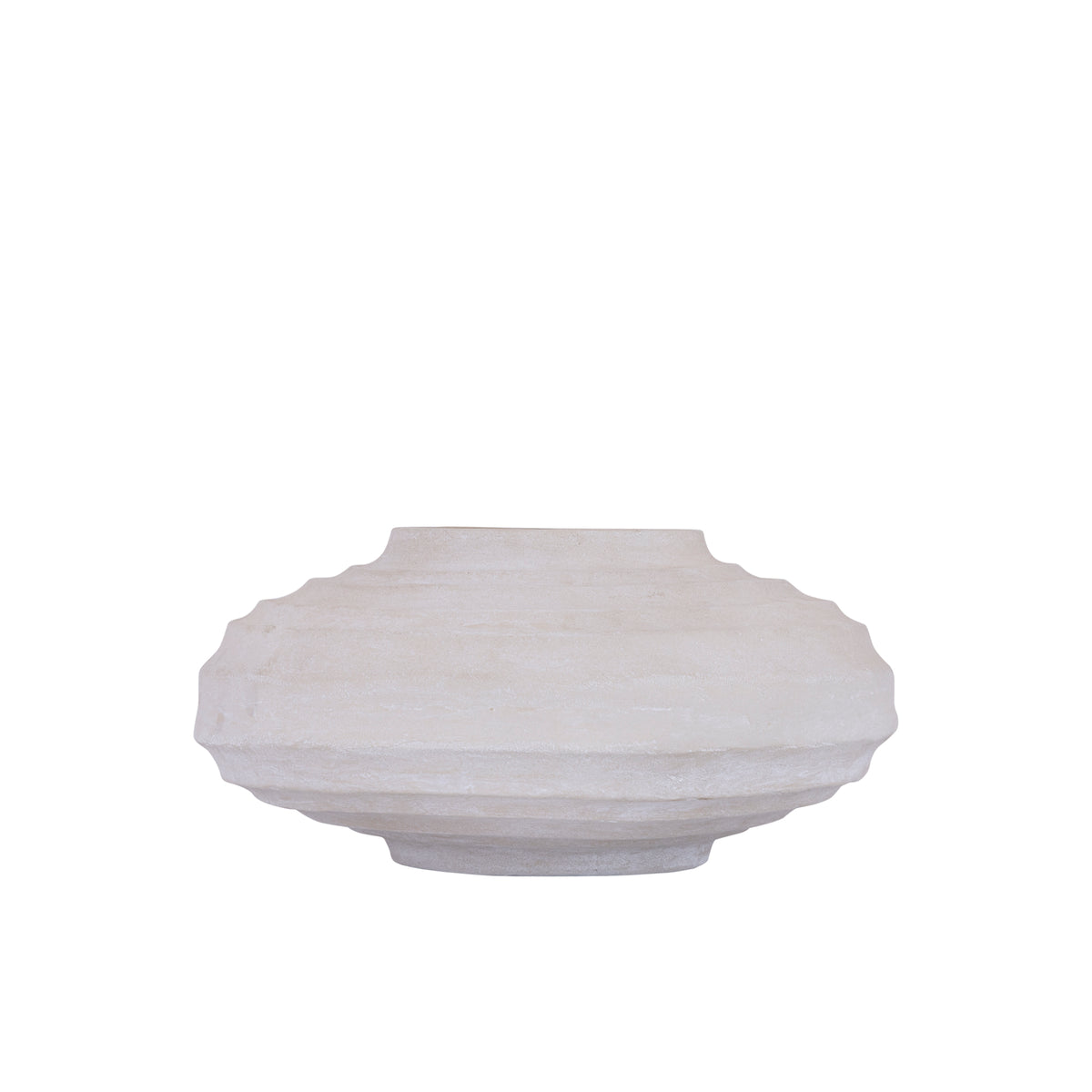 Kody Beige Stone Wash urtepotte i støbt aluminium med ribber M PTMD