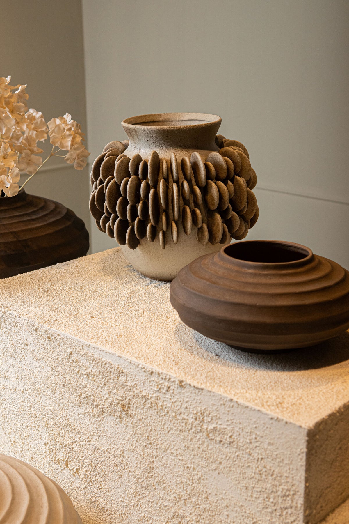 Kody Brown Stone Wash ribbet støbt aluminiumskrukke S PTMD