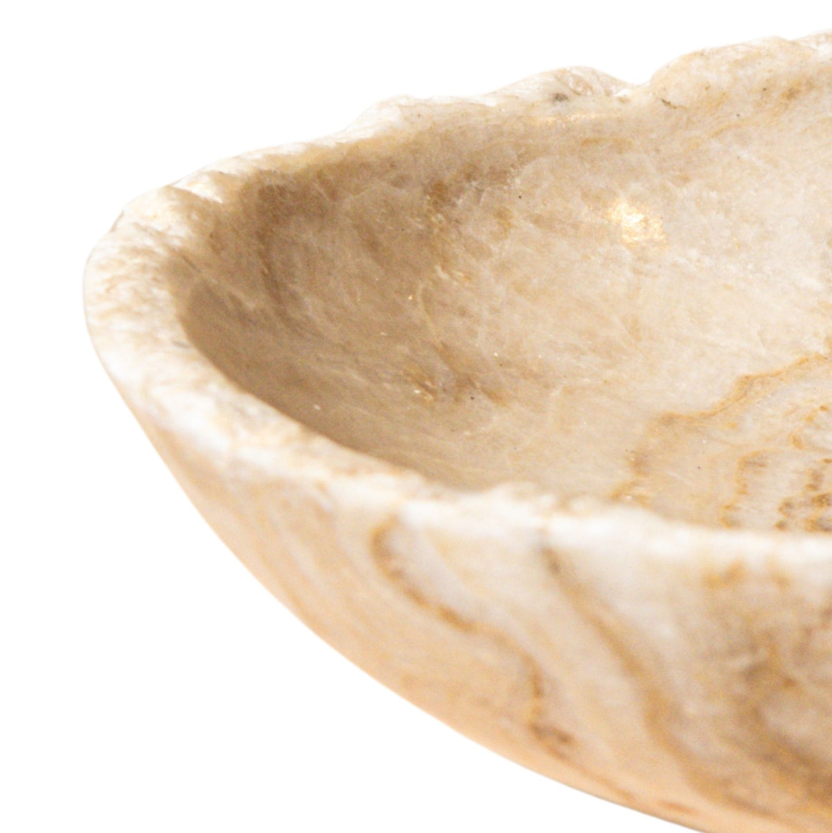 Draya Onyx White økologisk skål, rund, stor PTMD