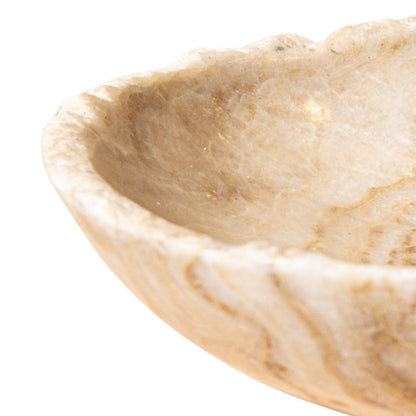 Draya Onyx White økologisk skål, rund, stor PTMD