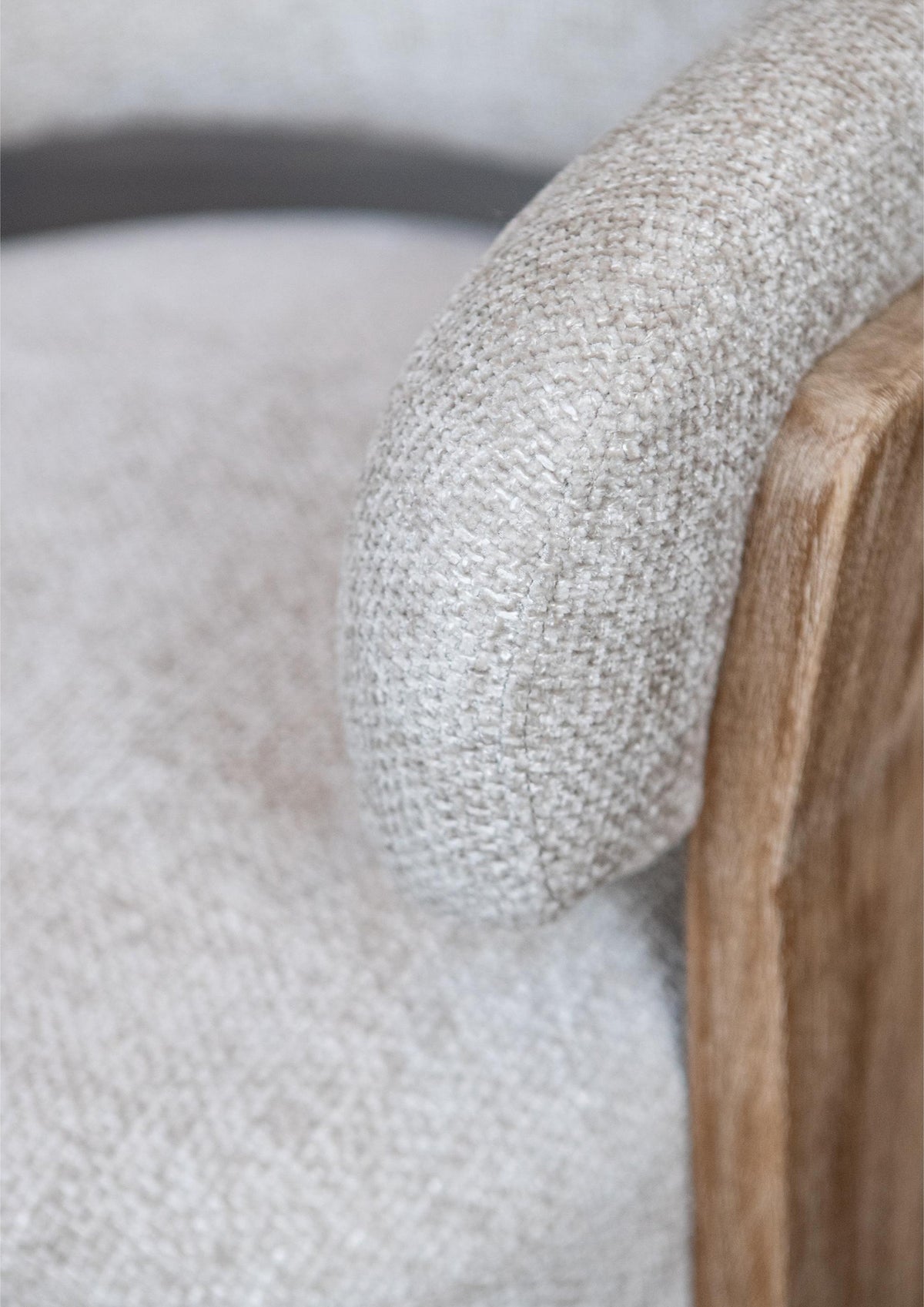 Mire Cream lænestol Legacy 15 Dove gummitræ PTMD