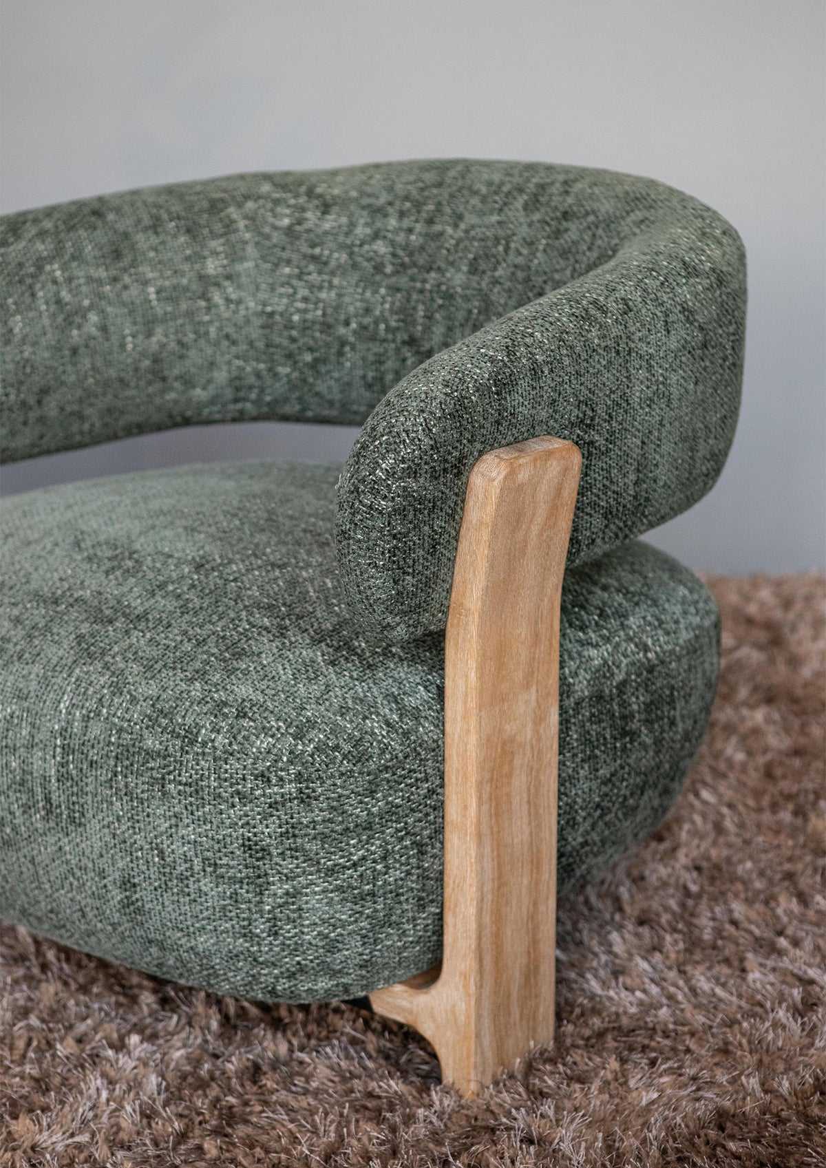 Mire Green Lænestol Legacy 10 Olive Gummitræ PTMD