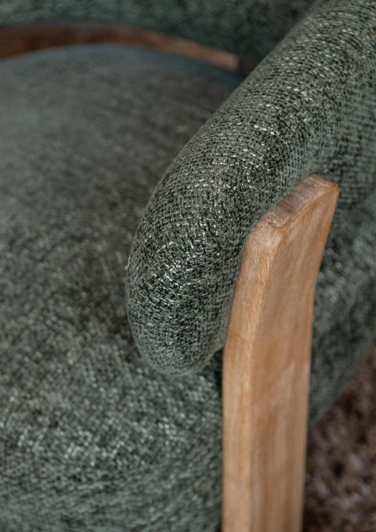 Mire Green Lænestol Legacy 10 Olive Gummitræ PTMD
