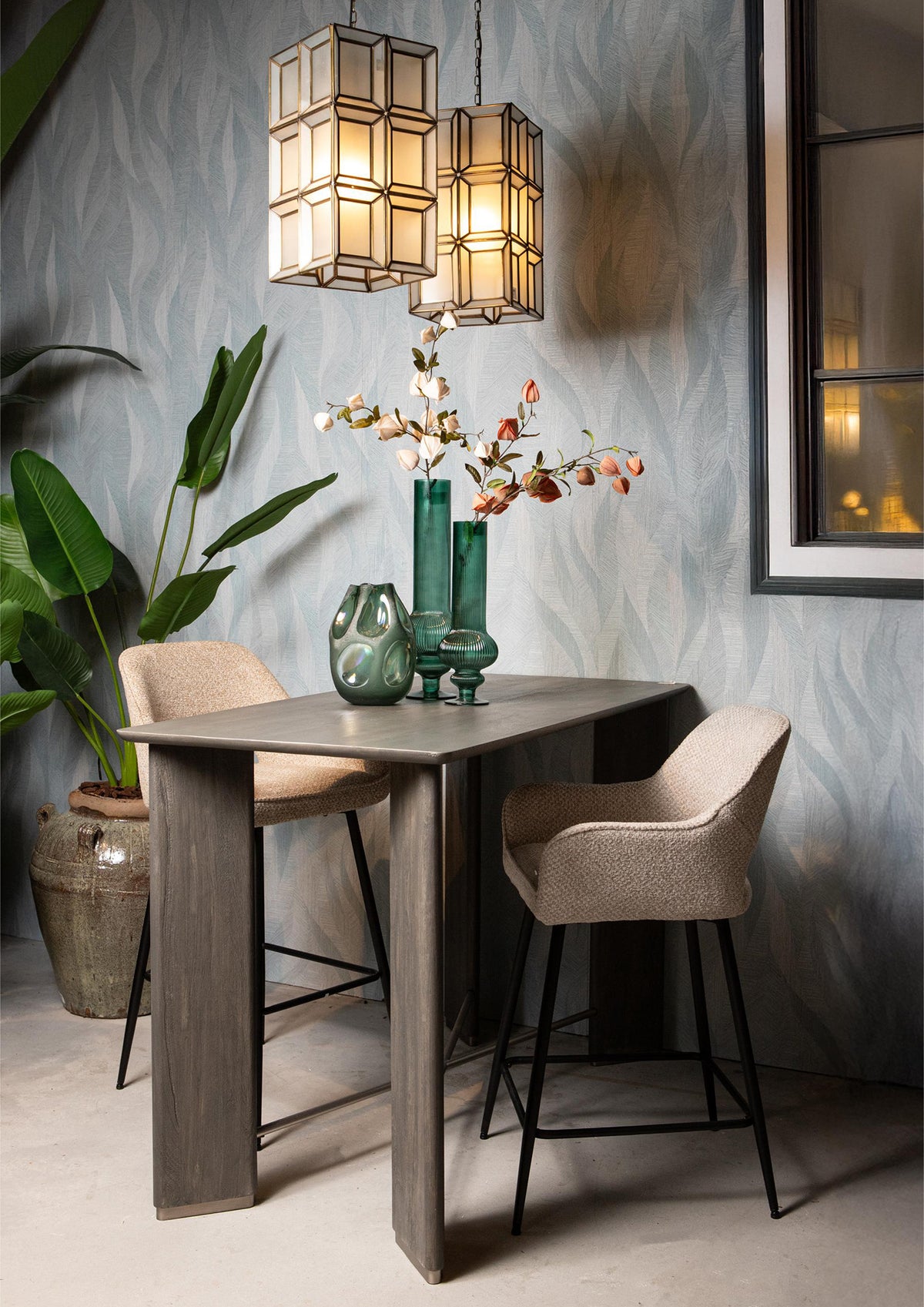 Barstol Fal Low Opulence Taupe Sæt med 2 PTMD