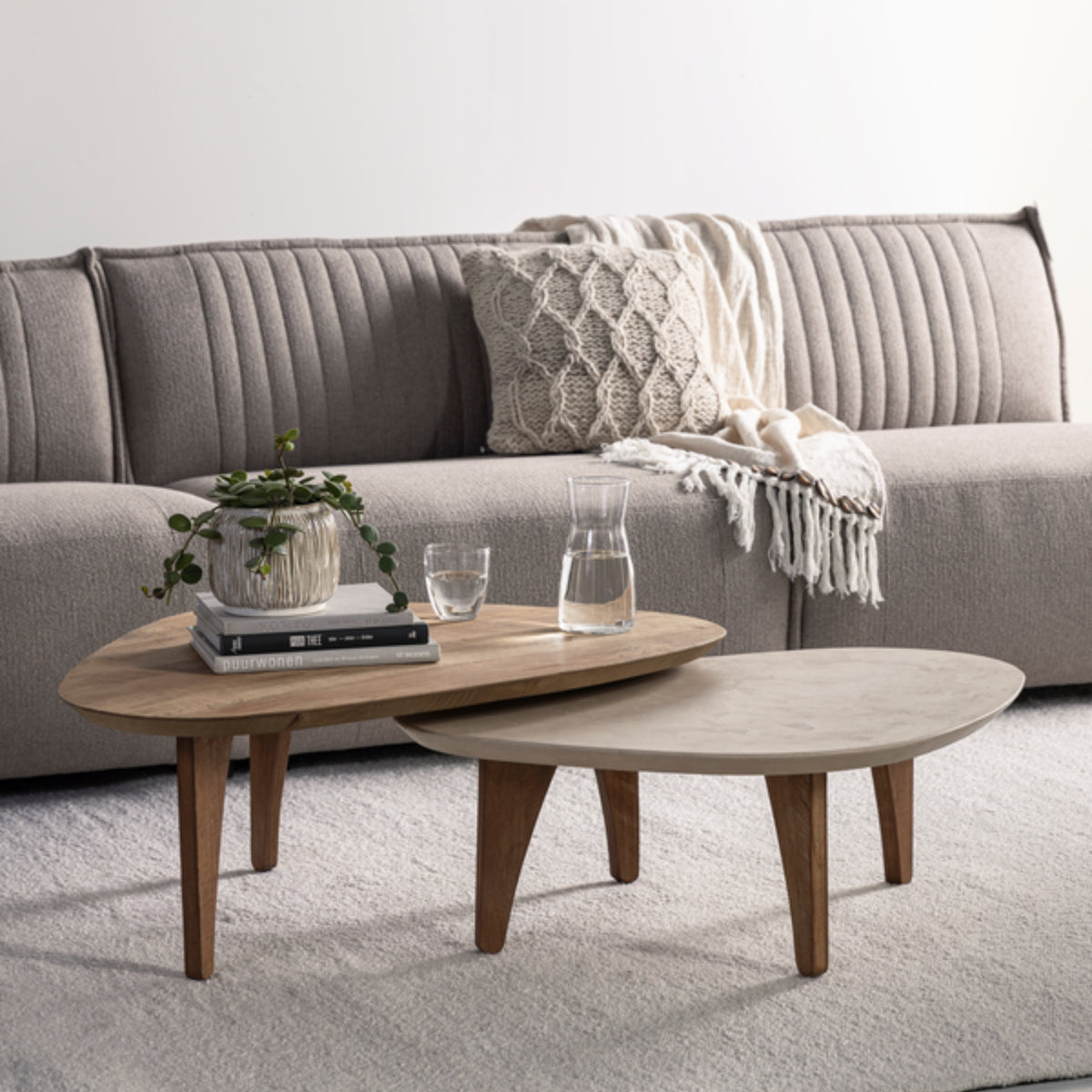 DTP Home Bliss Mortex-sofabord Pebble