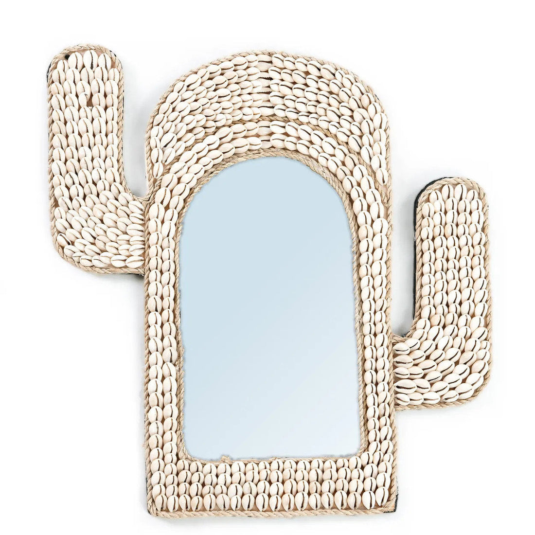 Cactus Shell Spejl - Hvid 40x38cm Bazar Bizar