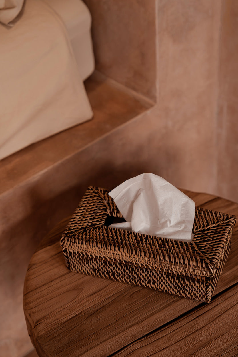 Rattan Classic Servietæske - Naturbrun Bazar Bizar