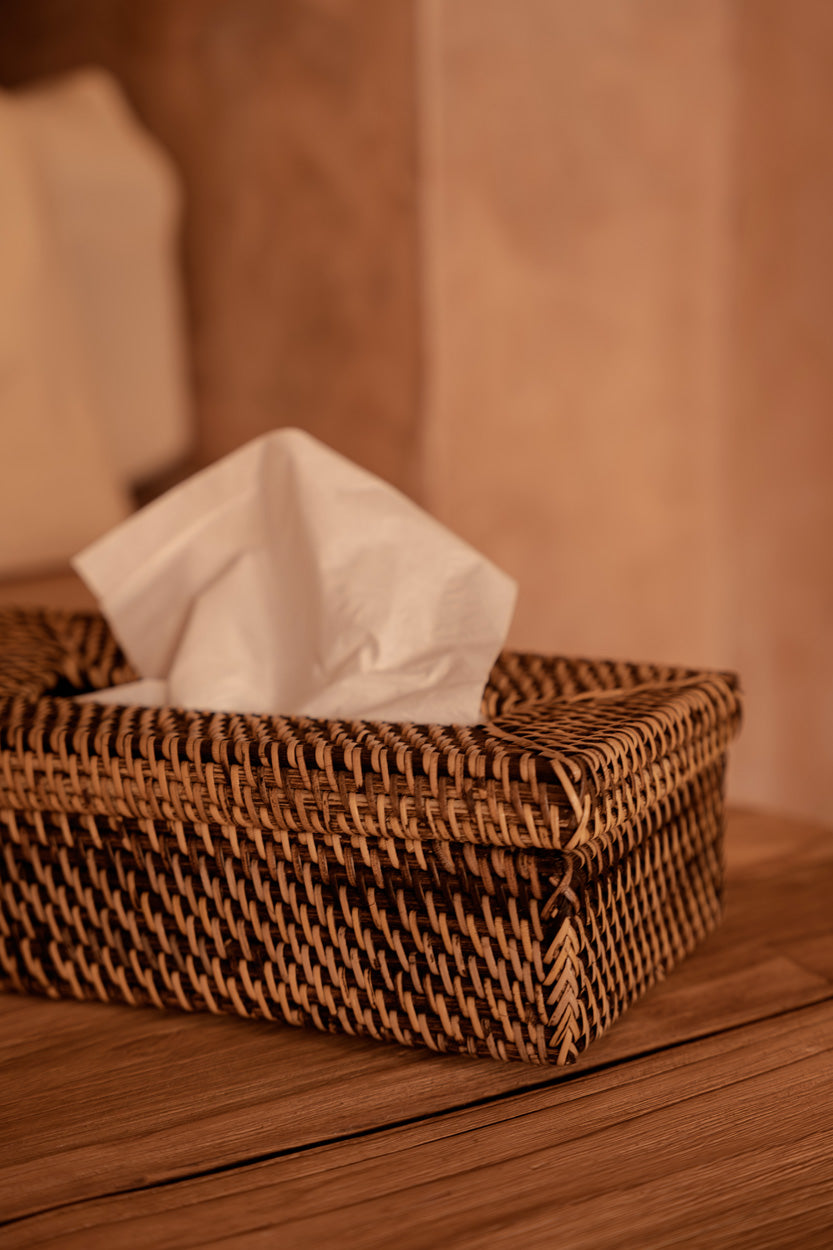Rattan Classic Servietæske - Naturbrun Bazar Bizar