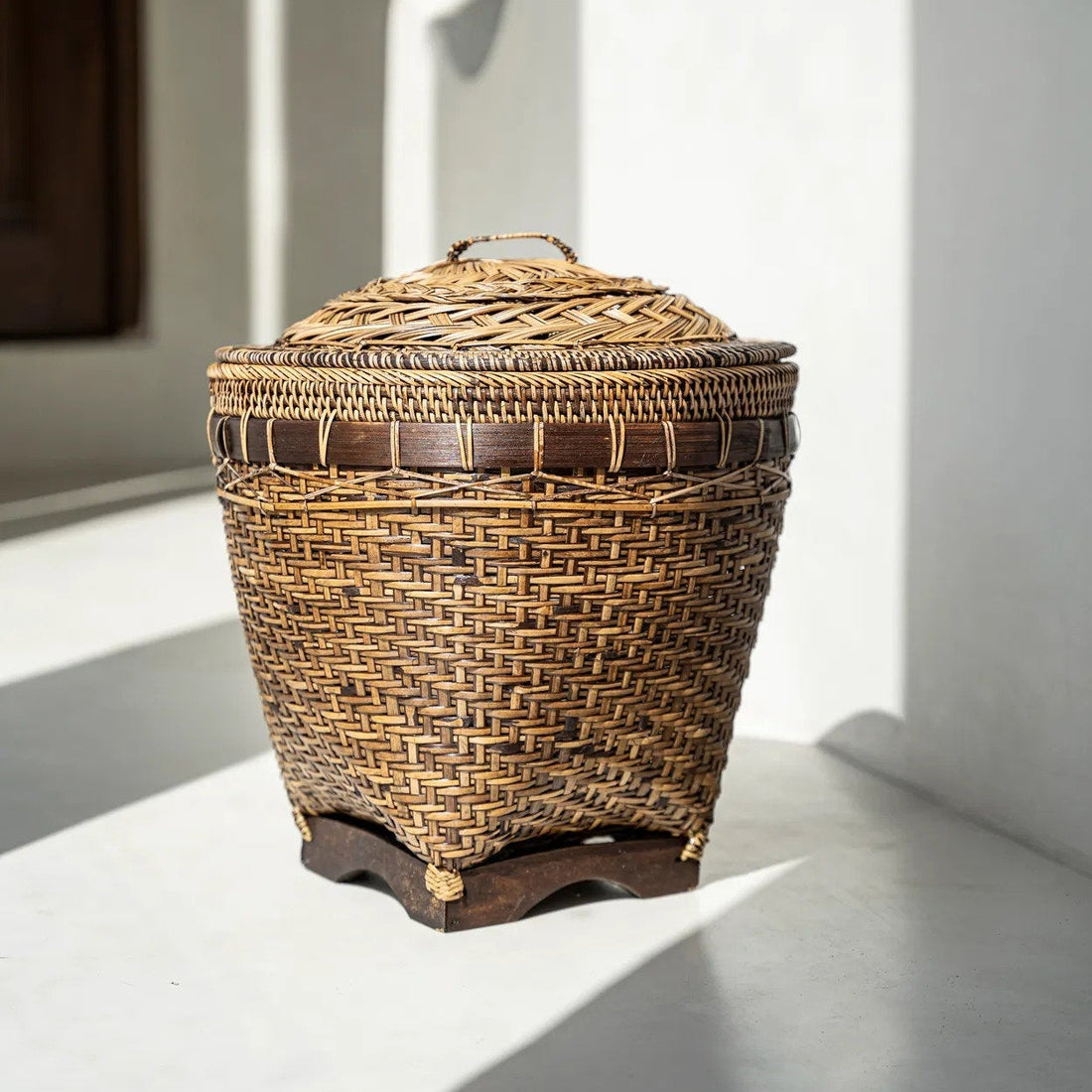 Den brune Colonial Storage-kurv, medium, Bazar Bizar