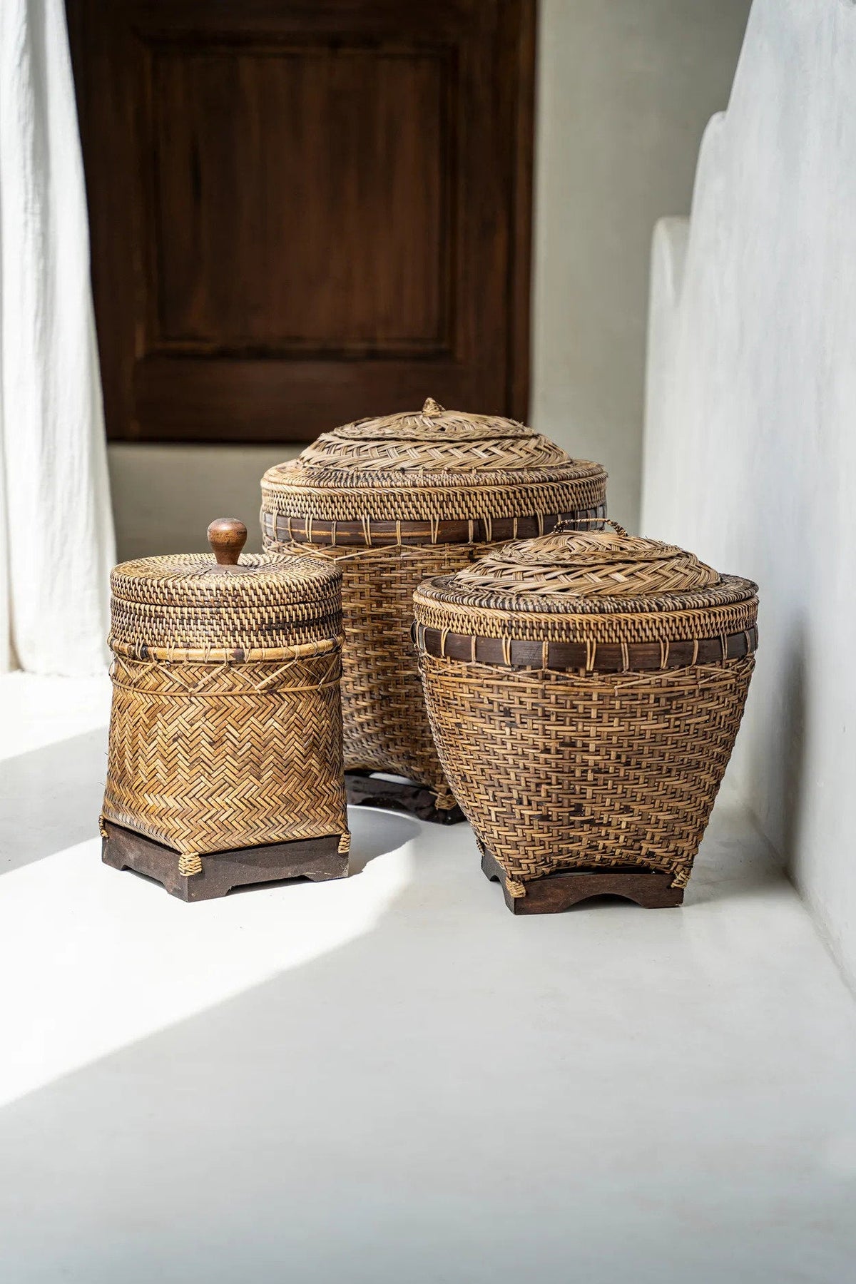 Den brune Colonial Storage-kurv, medium, Bazar Bizar