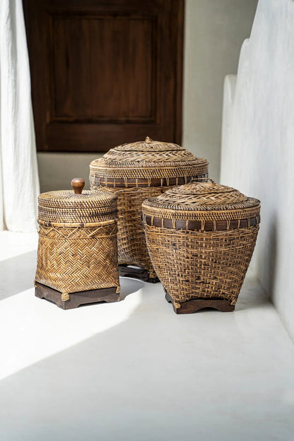 Den brune Colonial Storage-kurv, medium, Bazar Bizar