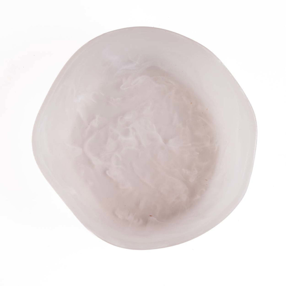 Resin Organic-skålen – Pink og hvid – Large Bazar Bizar