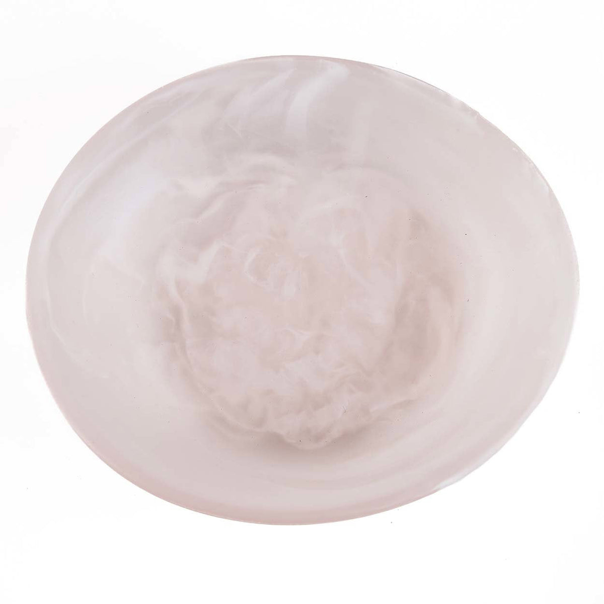 Resin Organic Skål Lyserød Hvid Medium Bazar Bizar