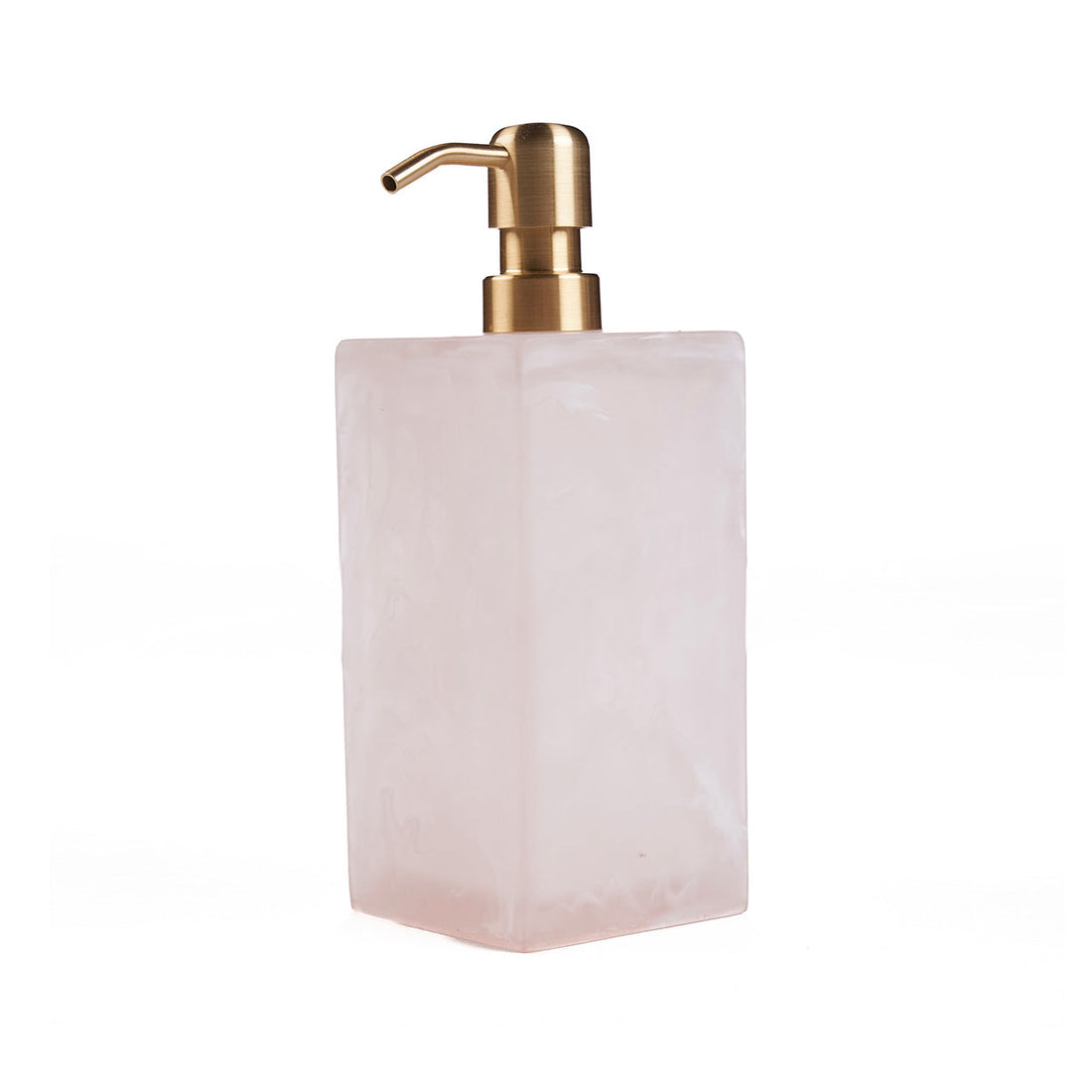 Resin-sæbedispenser – lyserød, hvid | Bazar Bizar
