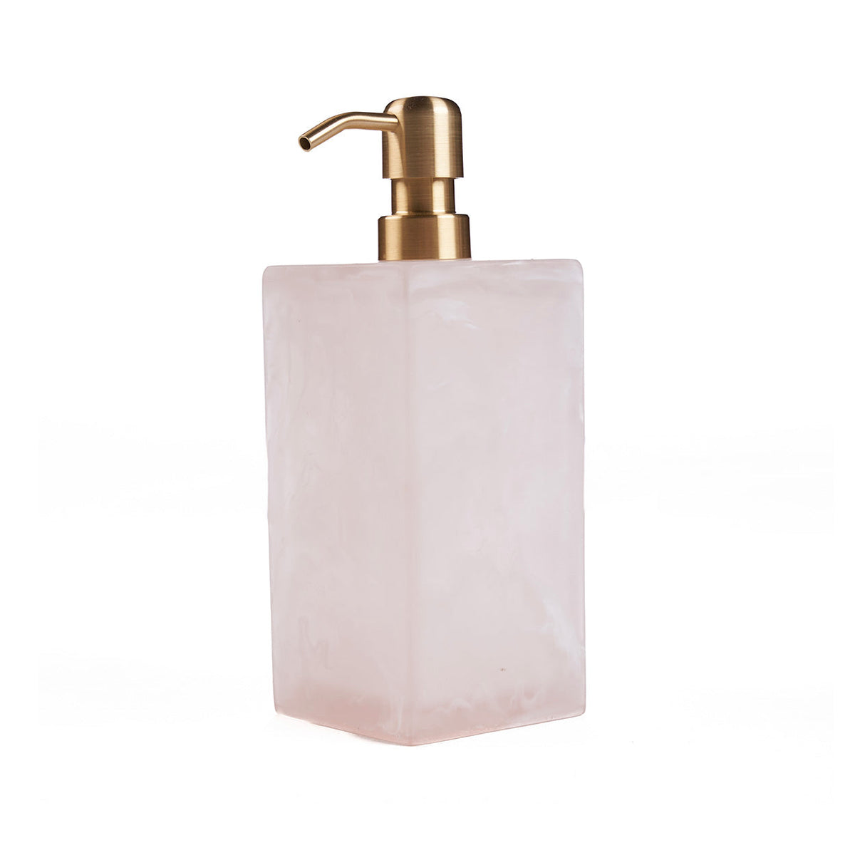 Resin-sæbedispenser – lyserød, hvid | Bazar Bizar