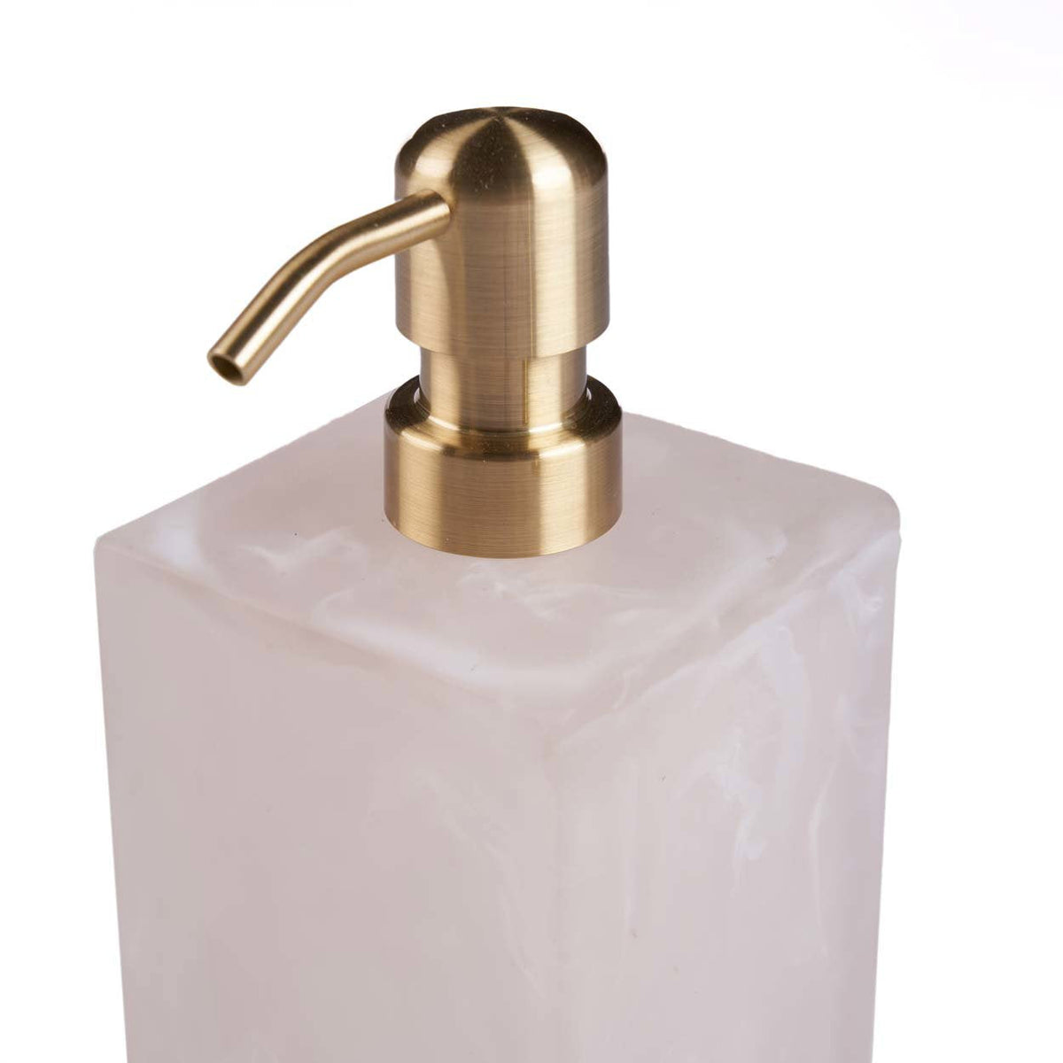 Resin-sæbedispenser – lyserød, hvid | Bazar Bizar