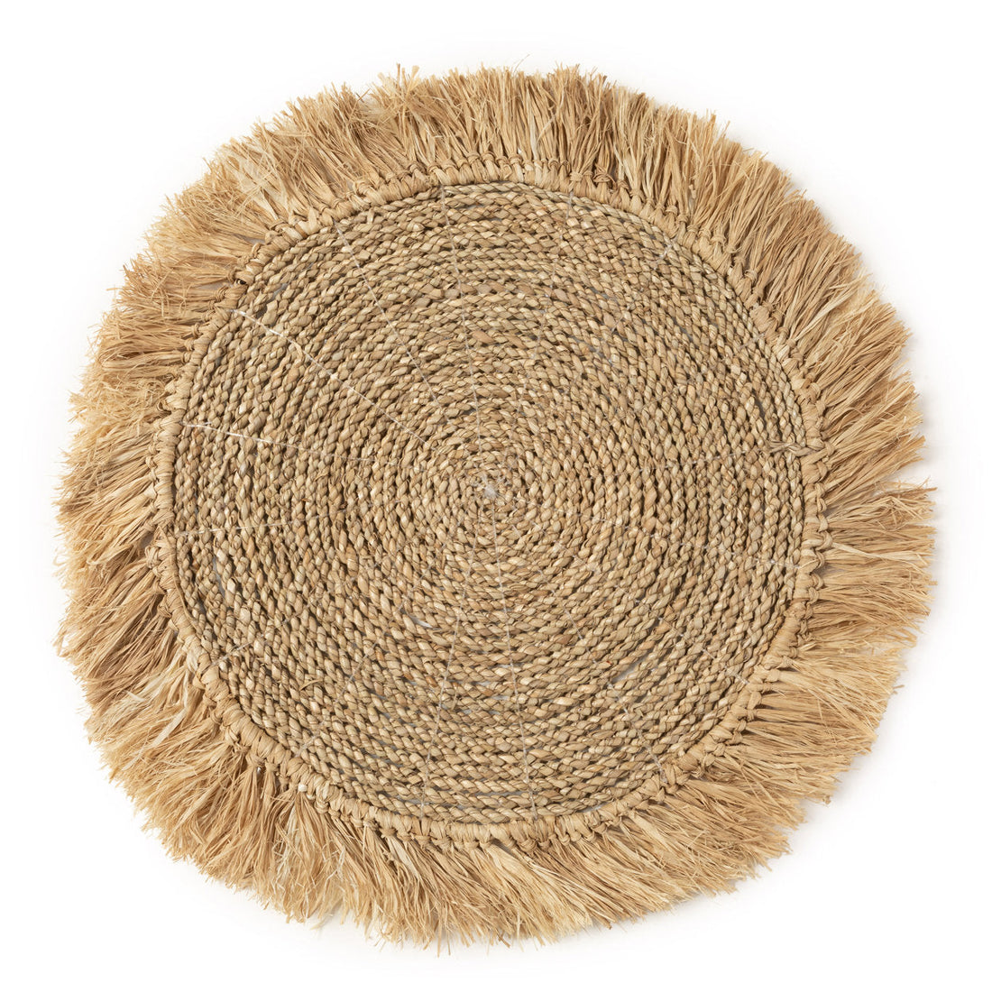 Pladsmåtten i søgræs og raffia - Naturel Bazar Bizar