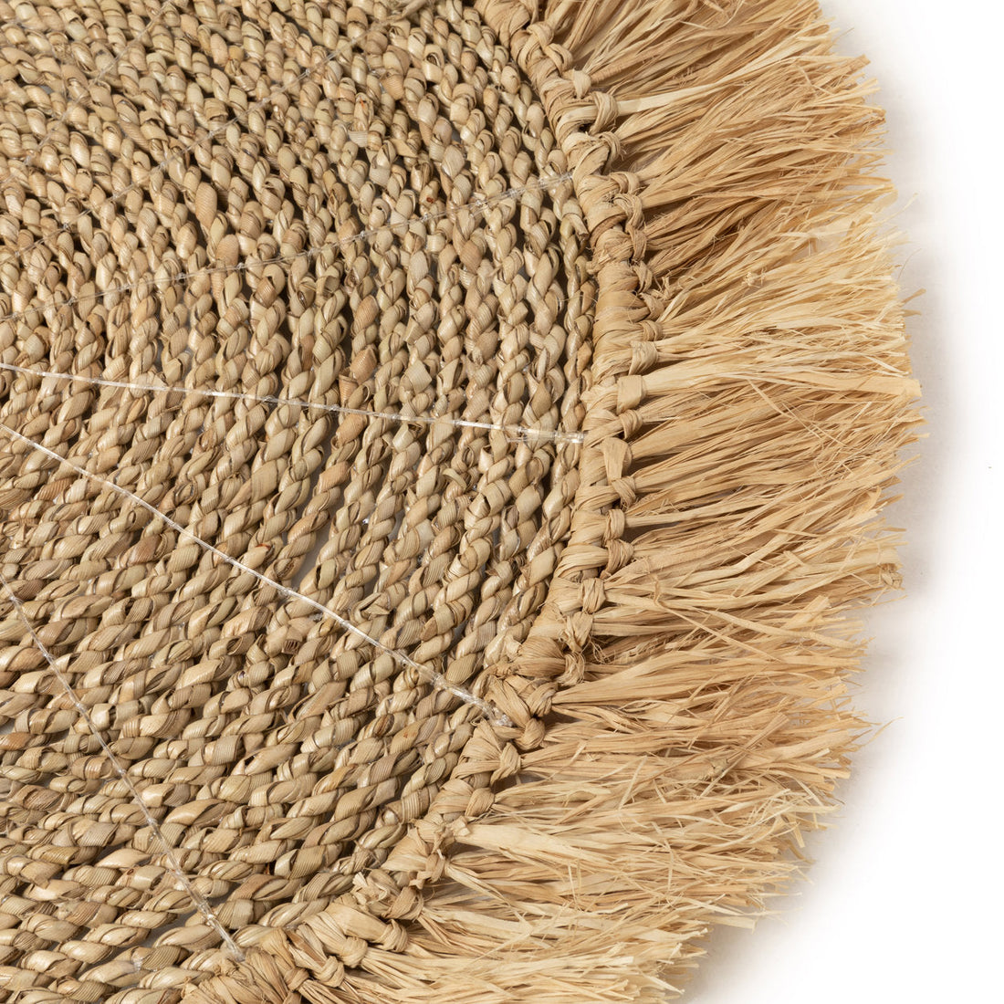 Pladsmåtten i søgræs og raffia - Naturel Bazar Bizar