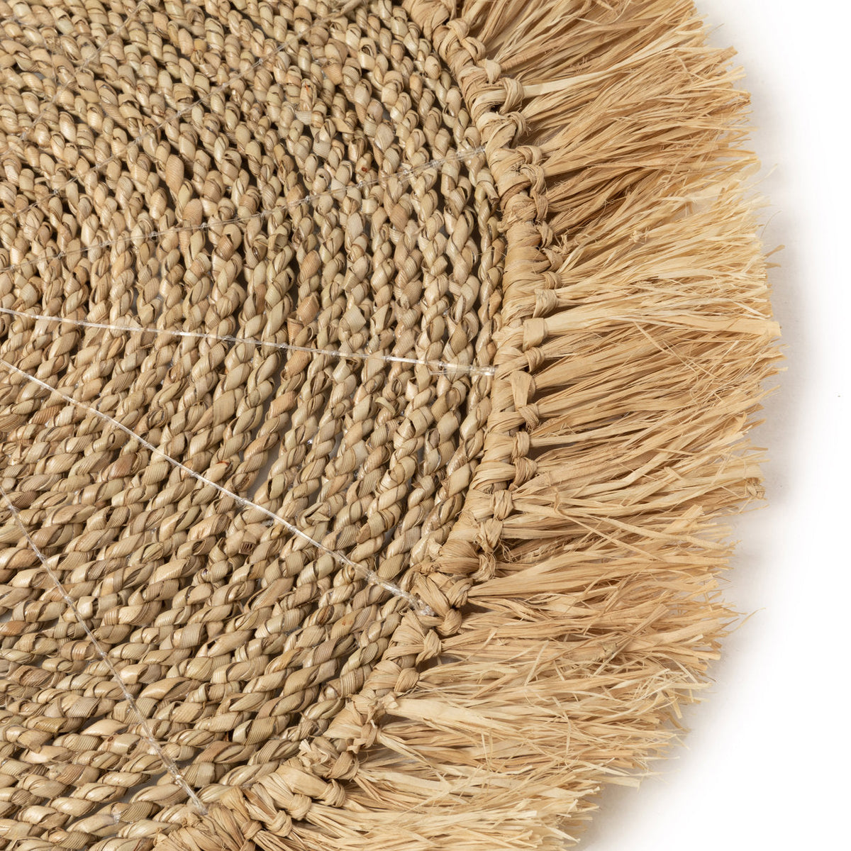 Pladsmåtten i søgræs og raffia - Naturel Bazar Bizar