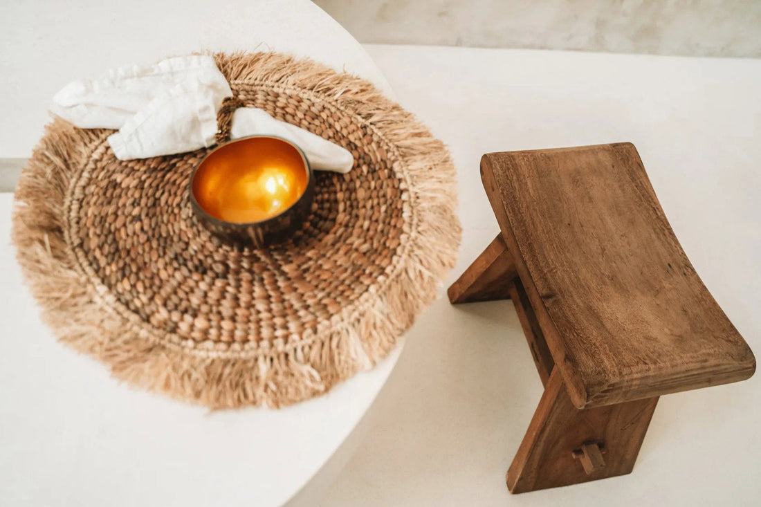 Vandhyacint-raffia-bordskåner - Naturel Bazar Bizar