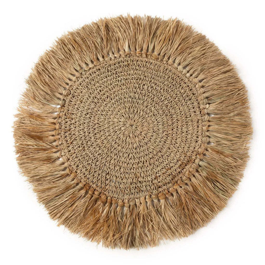 Hæklet Raffia-bordskærte - Naturlig Bazar Bizar