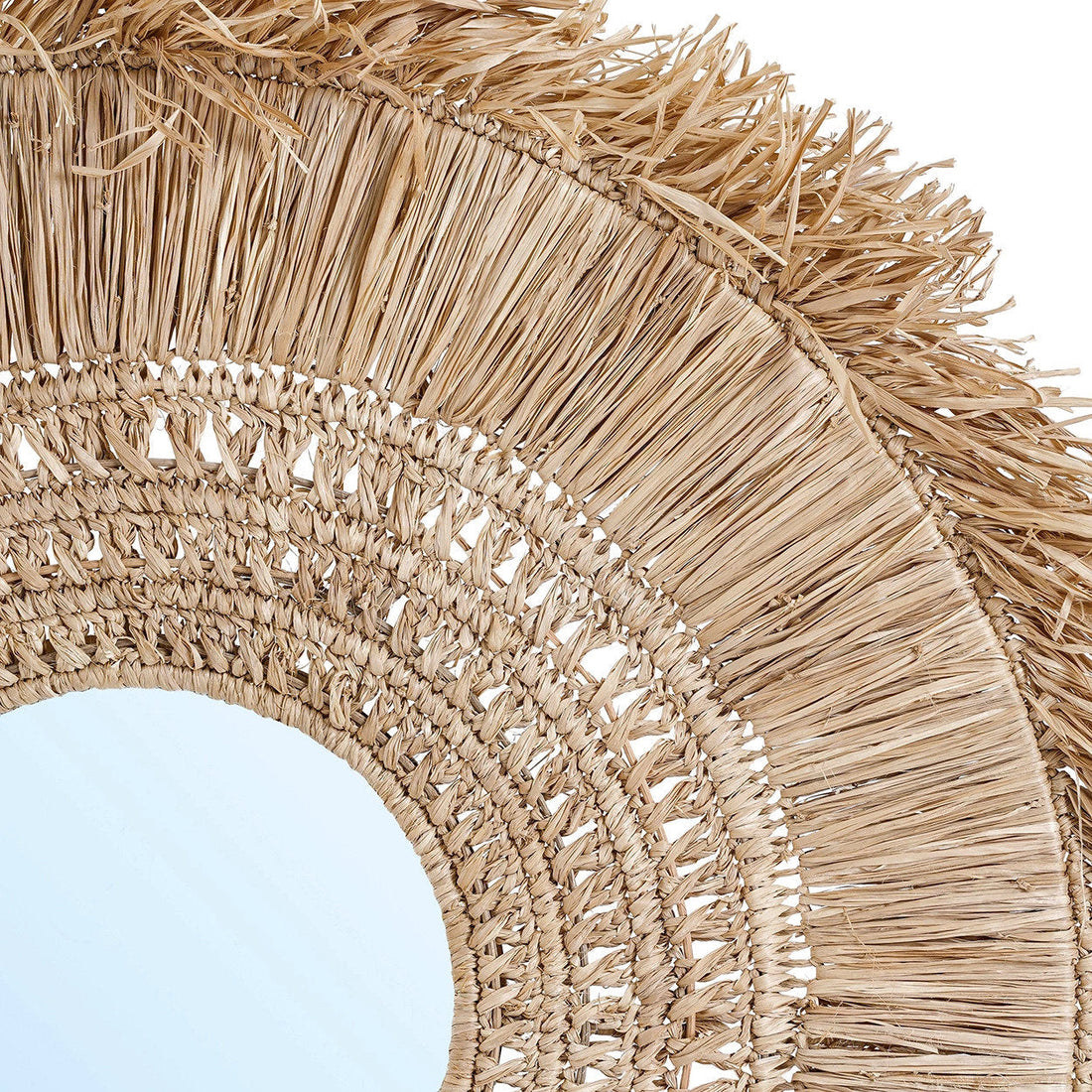 Yuki-spejl, naturfarvet, L, Bazar Bizar