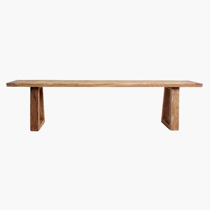 Spisebænk i teaktræ Farmwood 180 cm Raw Materials