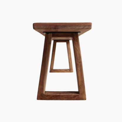Spisebænk i teaktræ Farmwood 180 cm Raw Materials