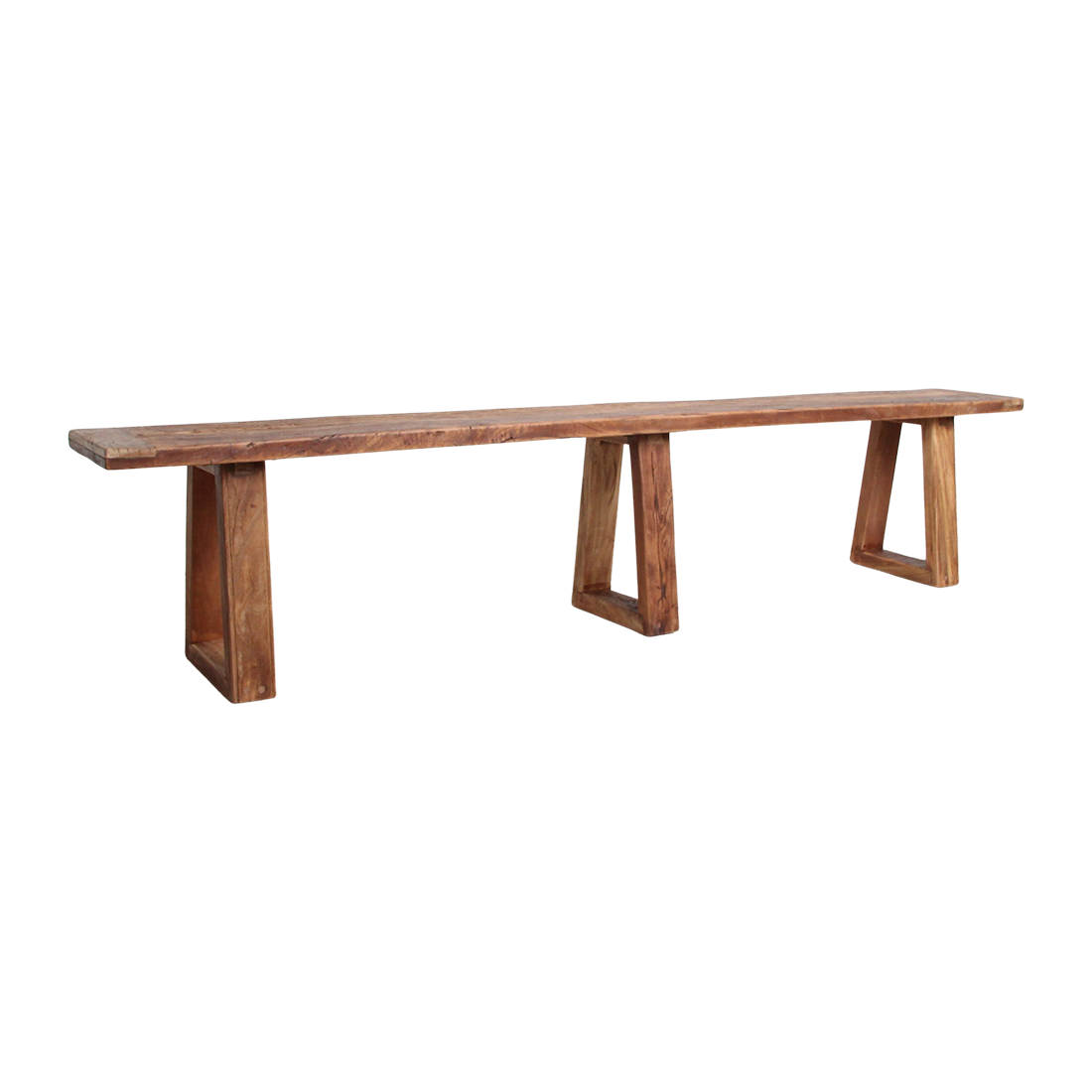 Spisebænk i teaktræ Farmwood 220 cm Raw Materials