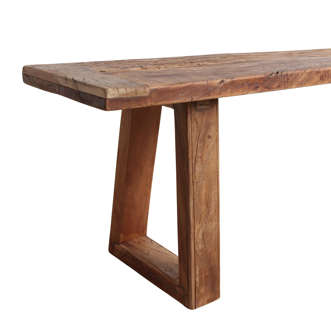 Spisebænk i teaktræ Farmwood 220 cm Raw Materials