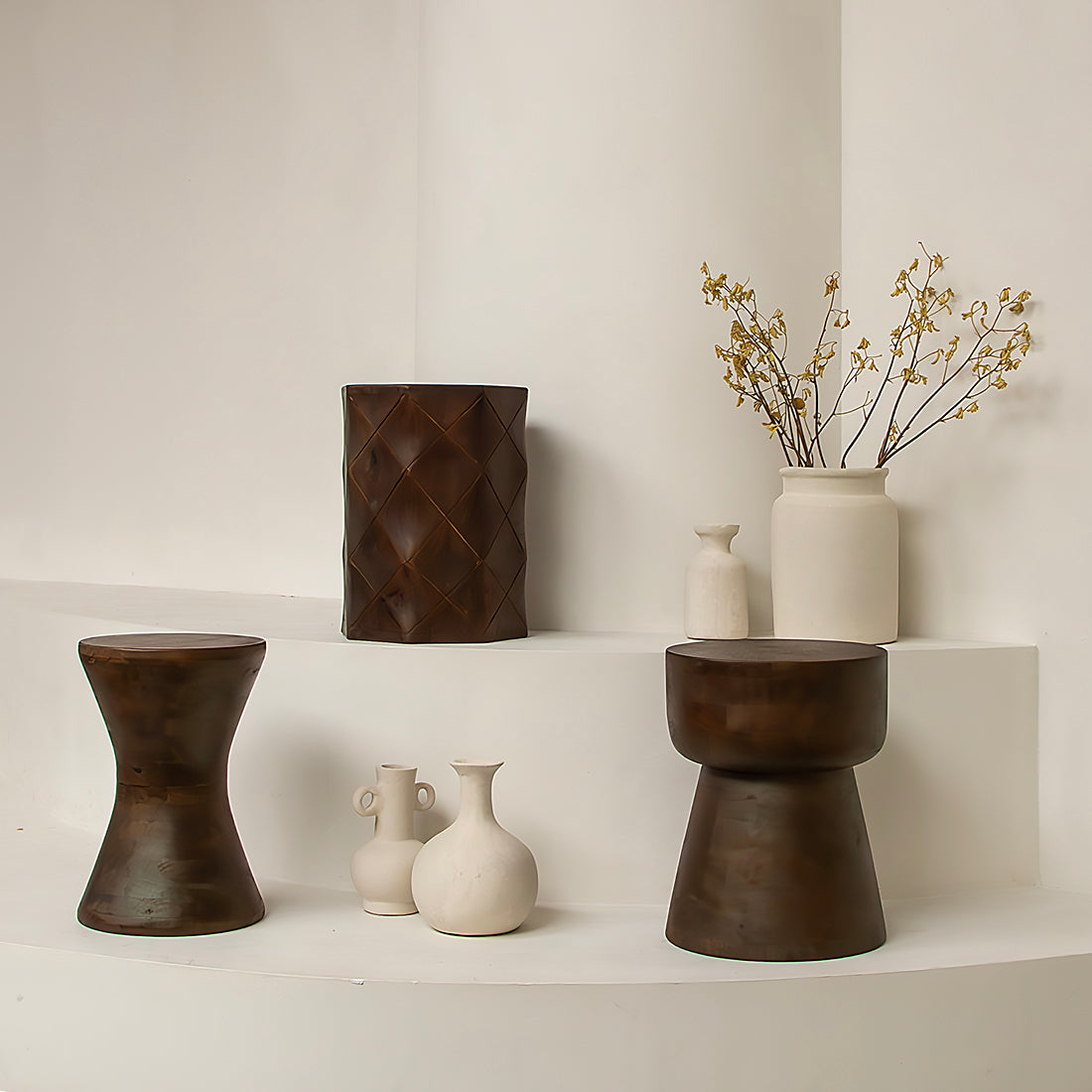 Chalk dekorativ vase Mandore Medium Raw Materials